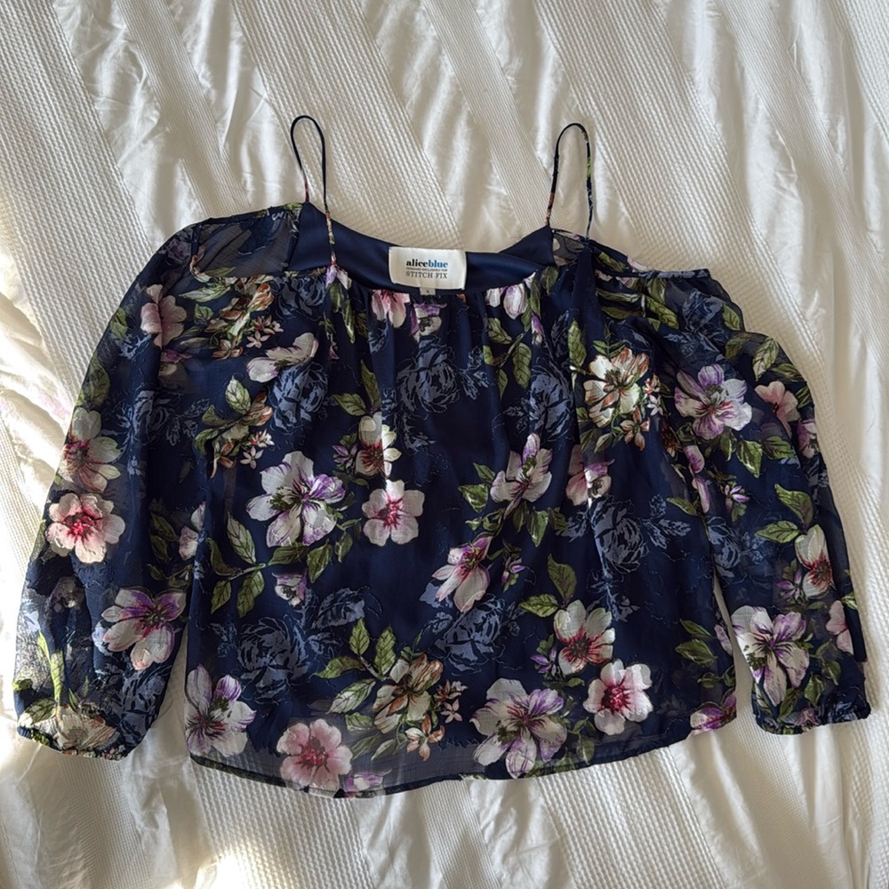 Alice Blue floral blouse